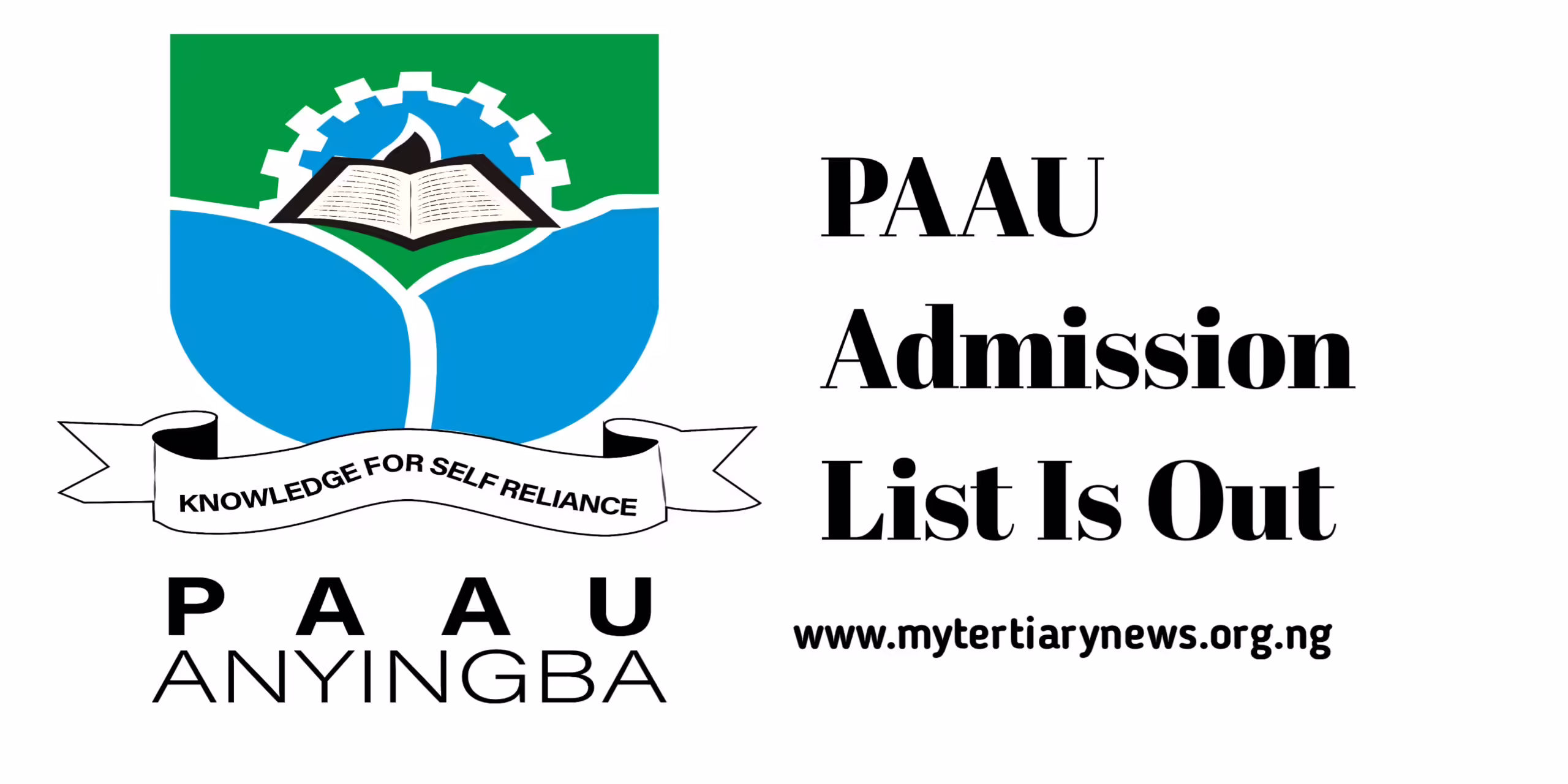 PAAU Image || Is the PAAU Admission List Out