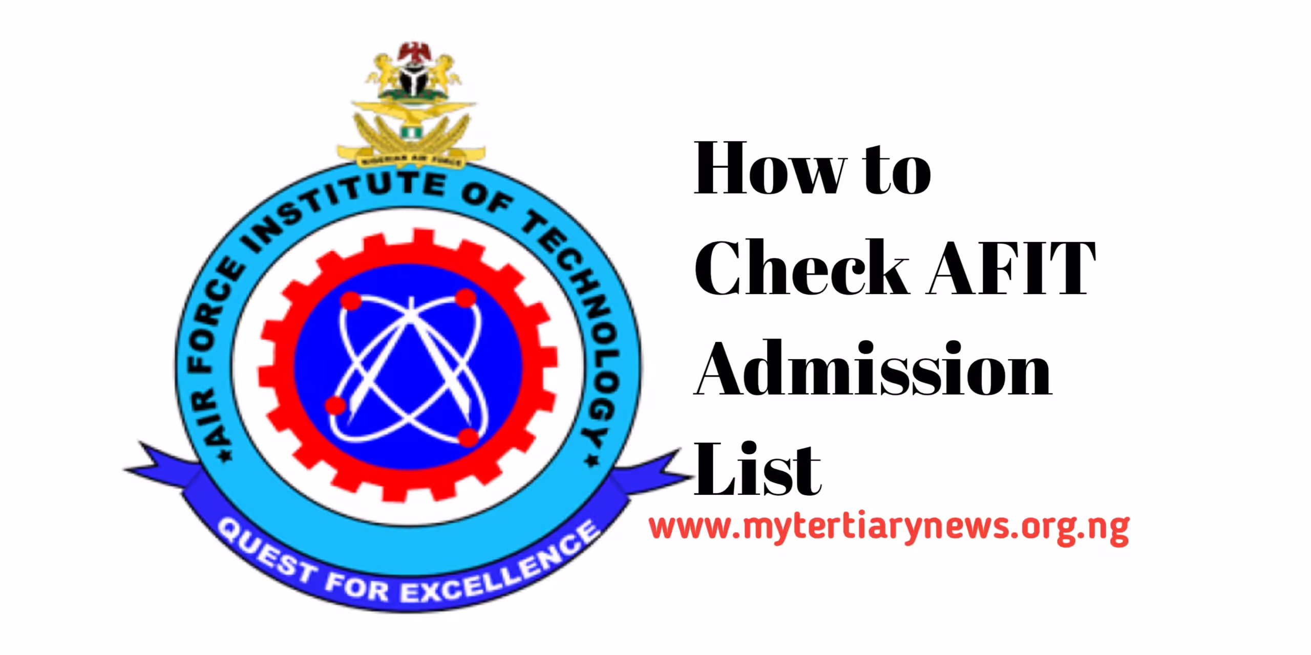 AFIT Image || How to Check AFIT Admission List