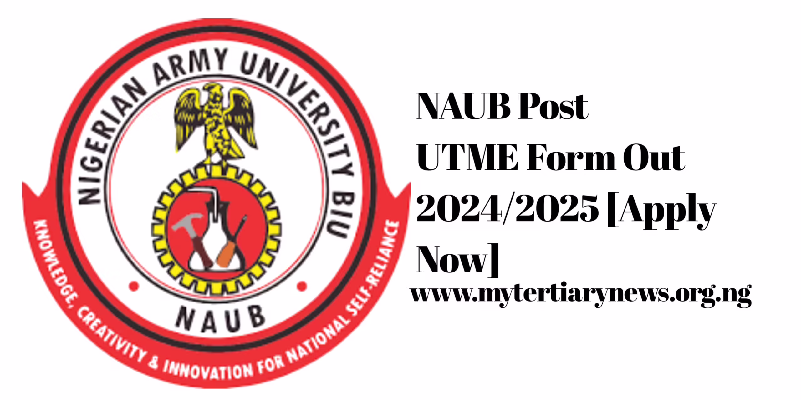 NAUB Image || Is The NAUB Post UTME Form Out [Apply Now]