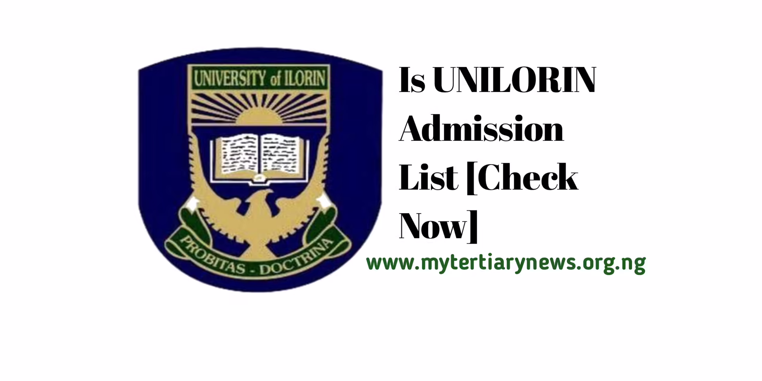 UNILORIN Image || Is UNILORIN Admission List Out [Check Now]